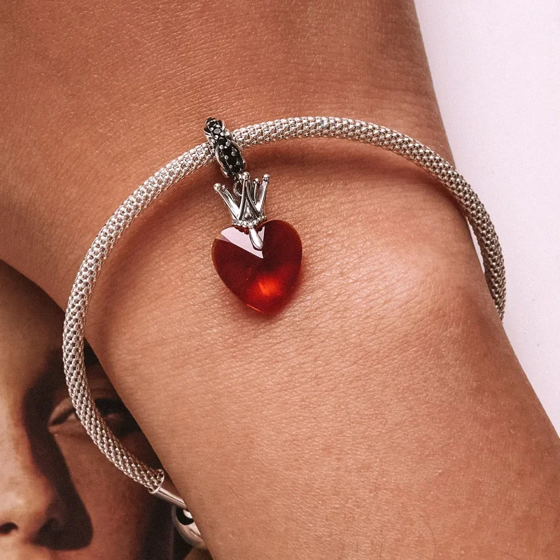 (bilde for) Pandora Style Crown Heart Dangle - SCC2247 - Vis 6