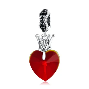 (bilde for) Pandora Style Crown Heart Dangle - SCC2247