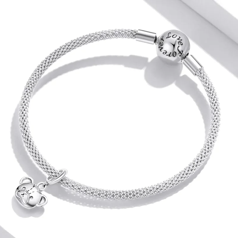 (bilde for) Pandora Style Cute Bear Dingle - SCX120-L - Vis 3