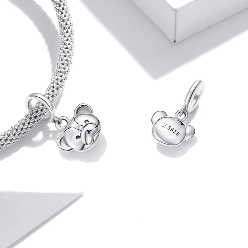 (bilde for) Pandora Style Cute Bear Dingle - SCX120-L - Vis 4