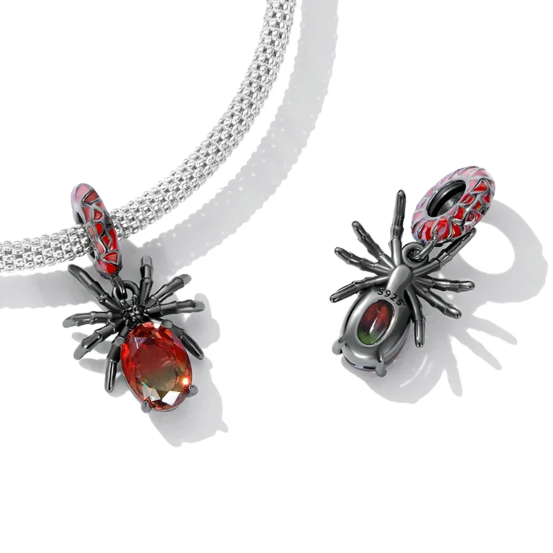 (bilde for) Pandora Style Dark Spider Dangle - SCC2292 - Vis 4