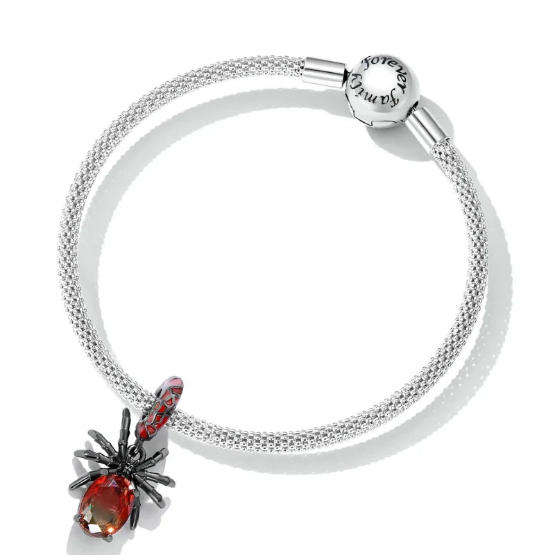 (bilde for) Pandora Style Dark Spider Dangle - SCC2292 - Vis 5