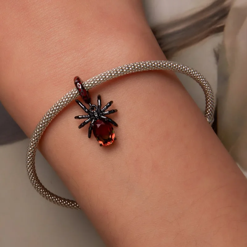 (bilde for) Pandora Style Dark Spider Dangle - SCC2292 - Vis 6
