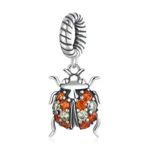 (bilde for) Pandora Style Delikat Ladybug Dangle - SCC2179