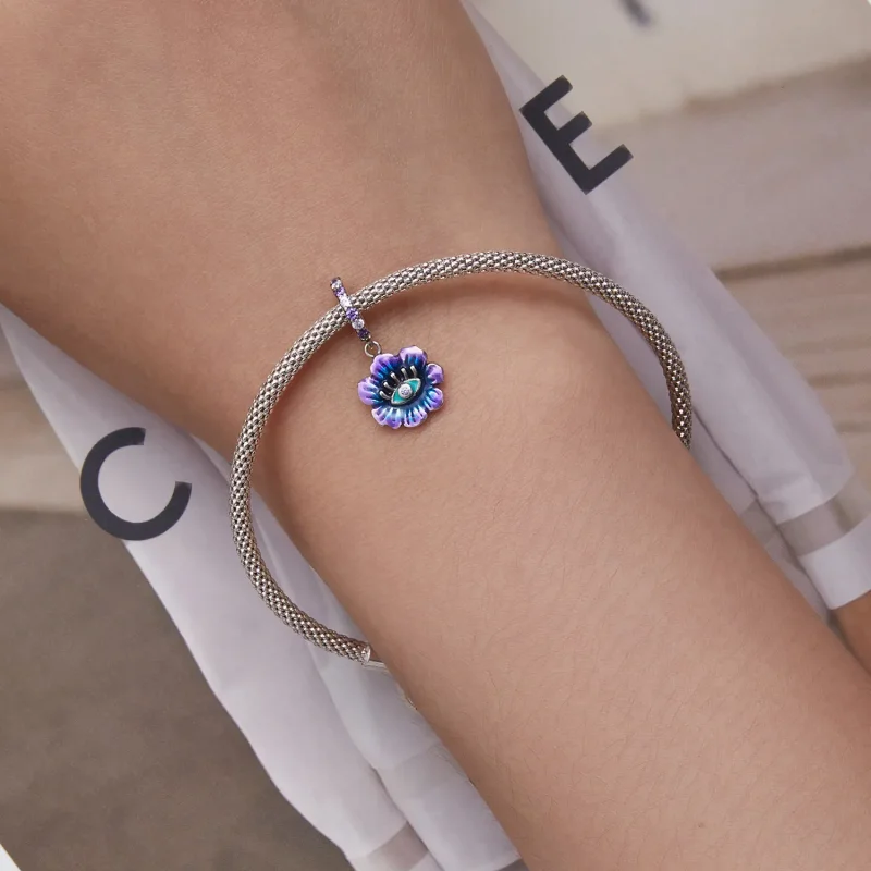 (bilde for) Pandora Style Devil Flower Dingle - SCC2373 - Vis 5