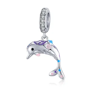 Pandora Style Dolphin Dangle - BSC159 (bilde for) Pandora Style Dolphin Dangle - BSC159