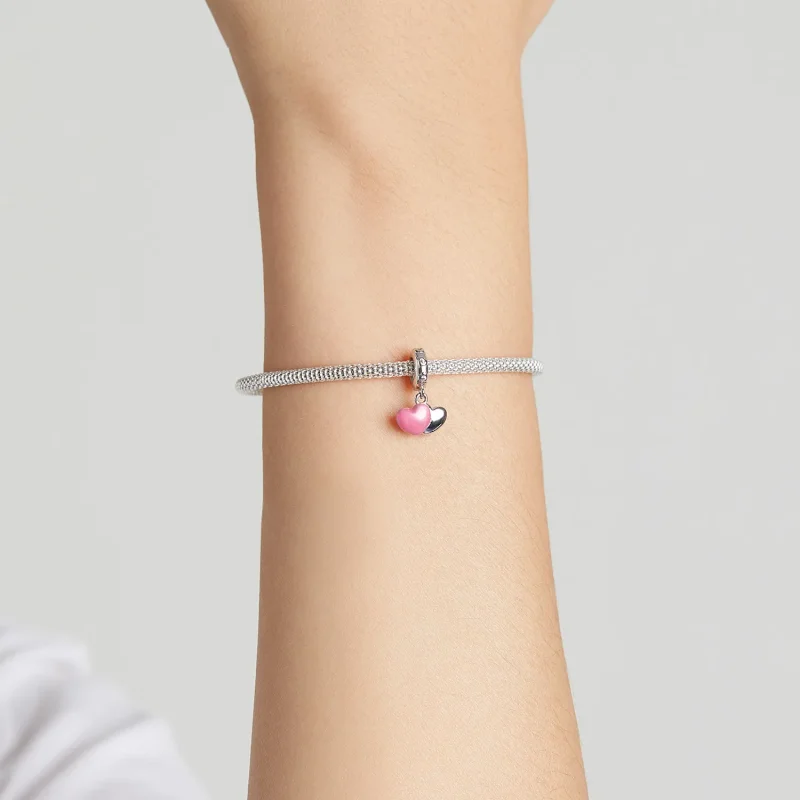 (bilde for) Pandora Style Double Love Dangle - SCC2006 - Vis 5
