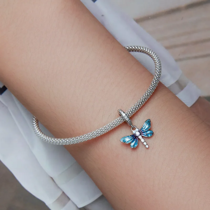 (bilde for) Pandora Style Dragonfly Dangle - BSC665 - Vis 5