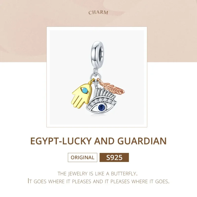 (bilde for) Pandora Style Egypt - Lucky Guardian Dangle - SCC1860 - Vis 5