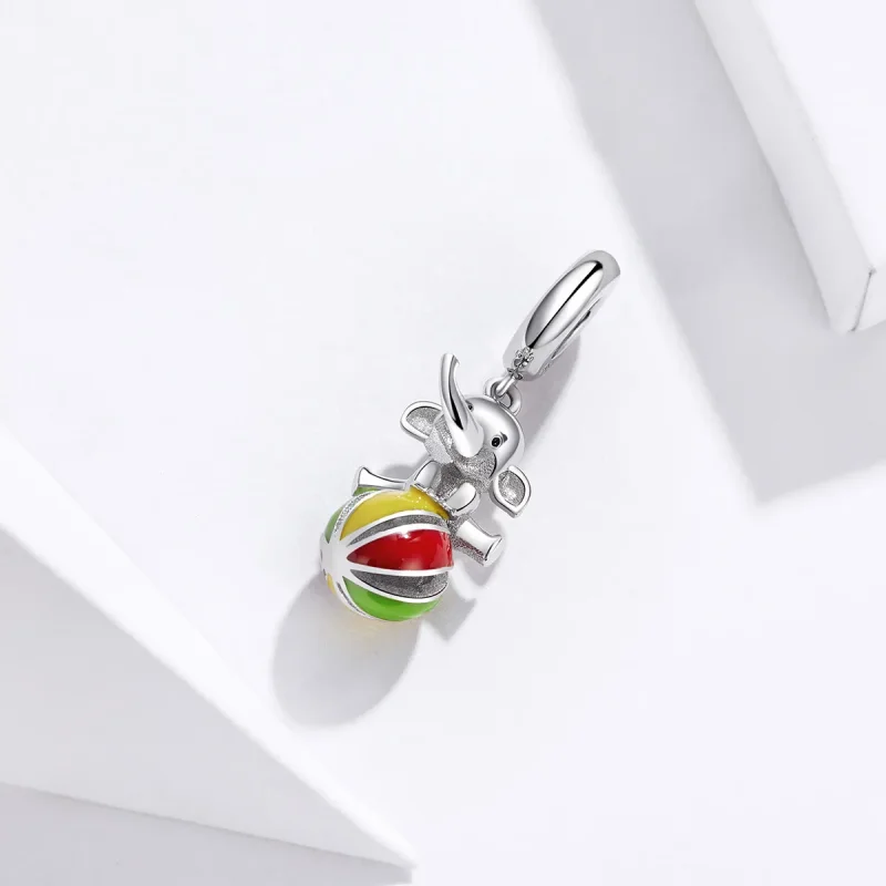 (bilde for) Pandora Style Elephant Dangle - BSC091 - Vis 2