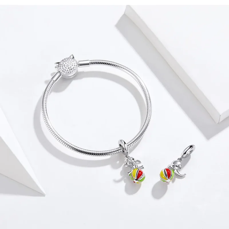 (bilde for) Pandora Style Elephant Dangle - BSC091 - Vis 4