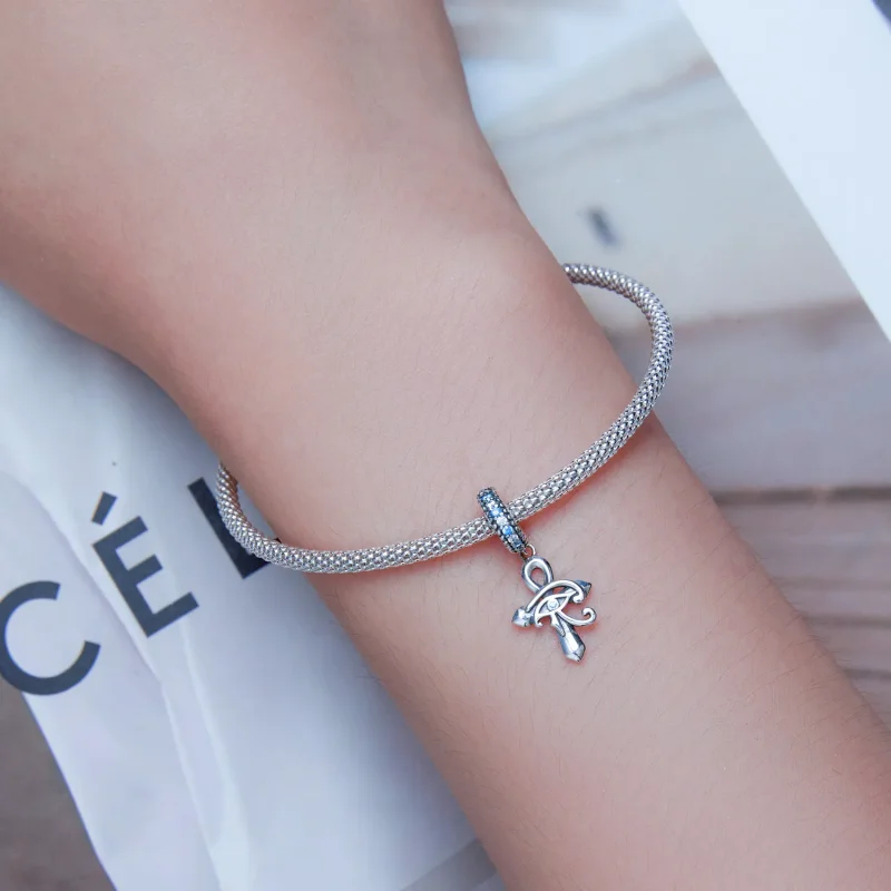 (bilde for) Pandora Style Eye of Horus On The Cross Dangle - SCC2371 - Vis 5