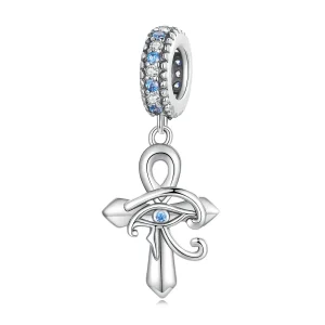 (bilde for) Pandora Style Eye of Horus On The Cross Dangle - SCC2371