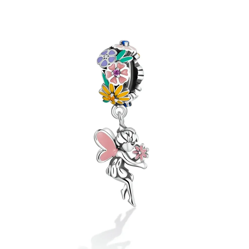 (bilde for) Pandora Style Flower Alf Dangle - BSC592 - Vis 2