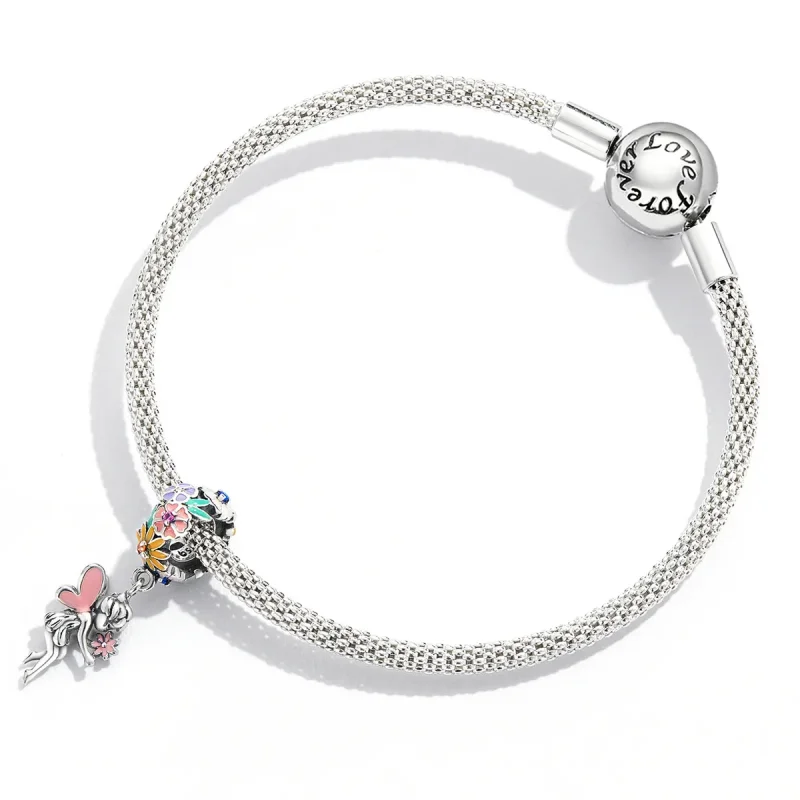 (bilde for) Pandora Style Flower Alf Dangle - BSC592 - Vis 4