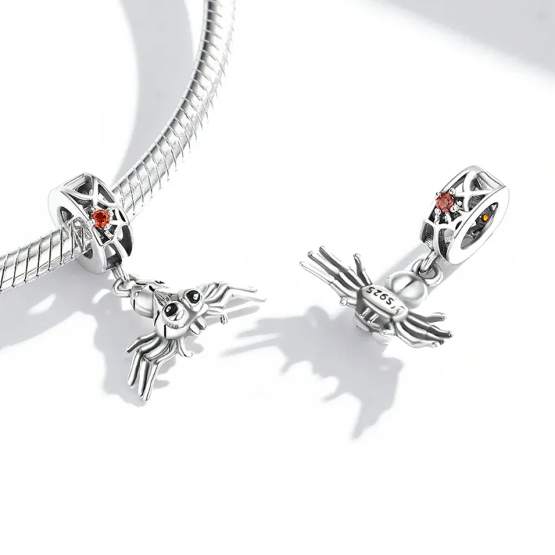 (bilde for) Pandora Style Funny Spider Dangle - SCC1959 - Vis 3