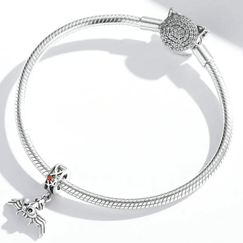 (bilde for) Pandora Style Funny Spider Dangle - SCC1959 - Vis 4