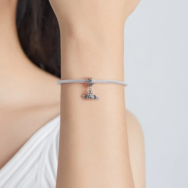 (bilde for) Pandora Style Funny Spider Dangle - SCC1959 - Vis 5