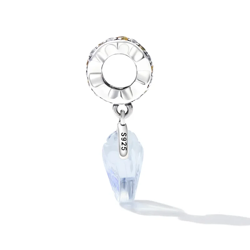 (bilde for) Pandora Style Glass Shell Dangle - SCC2211 - Vis 3