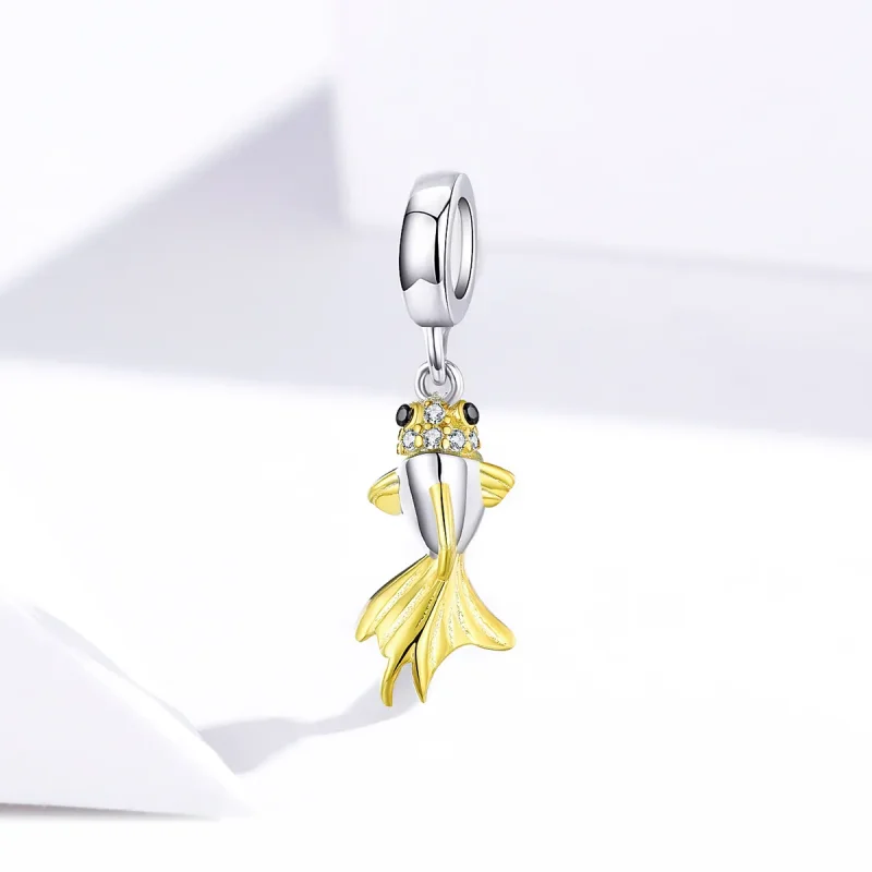 (bilde for) Pandora Style Golden Koi Dangle - BSC127 - Vis 2