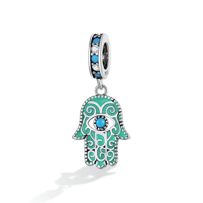 (bilde for) Pandora Style Hand of Fatima Dangle - BSC593 - Vis 2