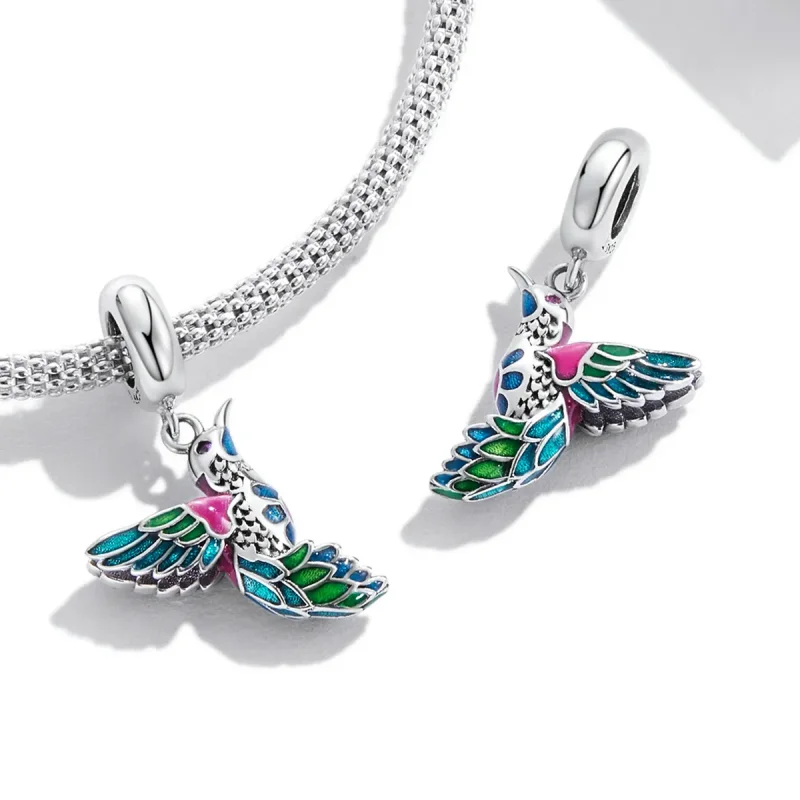 (bilde for) Pandora Style Kingfisher Dangle - SCC2126 - Vis 4