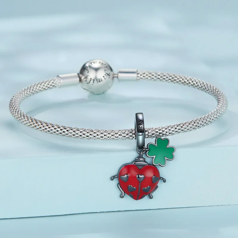 (bilde for) Pandora Style Ladybug Dangle - SCC2411 - Vis 3