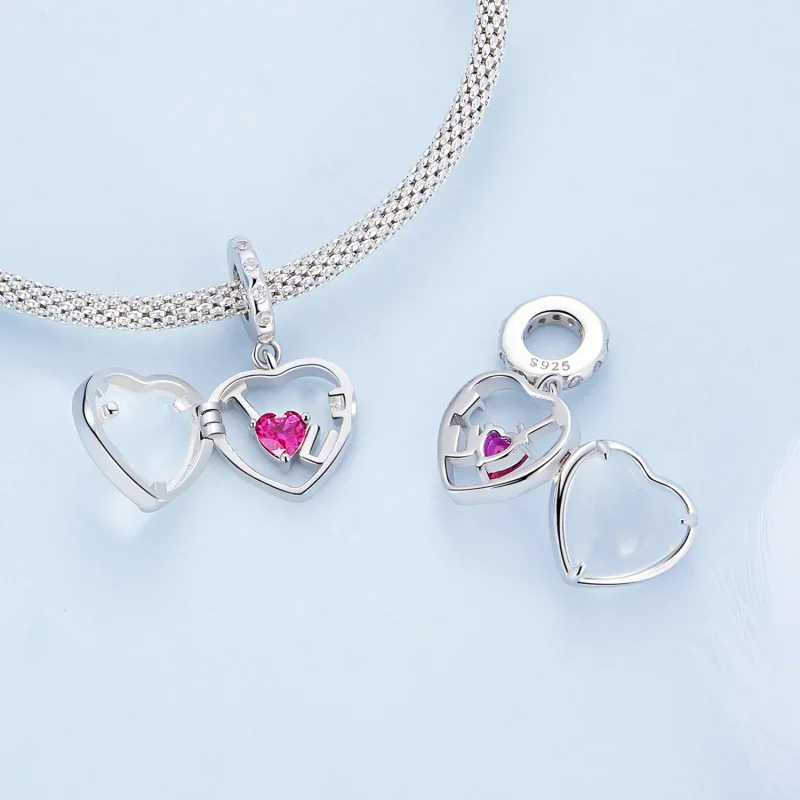 (bilde for) Pandora Style Locket Jeg elsker deg Dangle - BSC681 - Vis 4