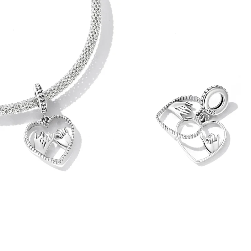 (bilde for) Pandora Style Love Hand In Hand Dangle - SCC2270 - Vis 4