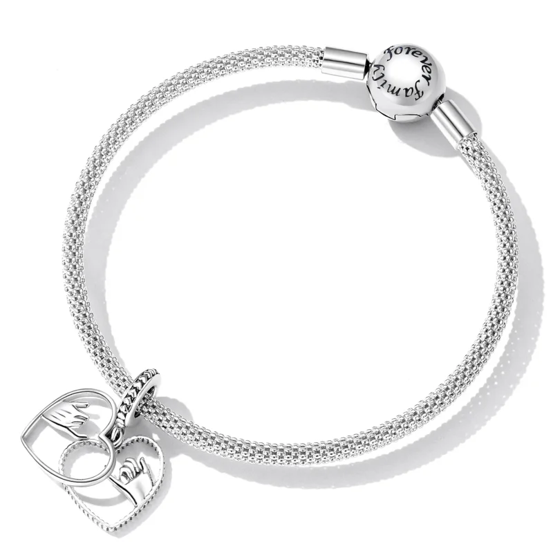 (bilde for) Pandora Style Love Hand In Hand Dangle - SCC2270 - Vis 5