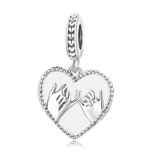 (bilde for) Pandora Style Love Hand In Hand Dangle - SCC2270