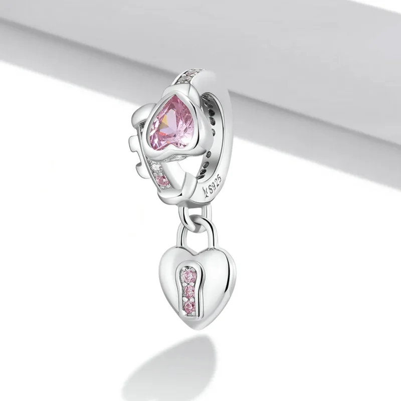 (bilde for) Pandora Style Love Lock Dingle - SCC2124 - Vis 2