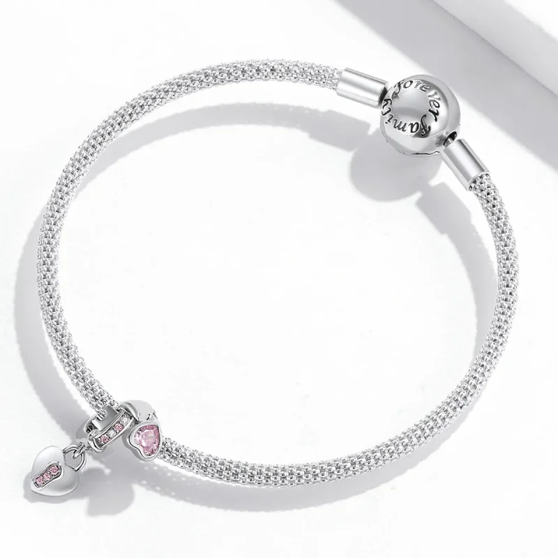 (bilde for) Pandora Style Love Lock Dingle - SCC2124 - Vis 3