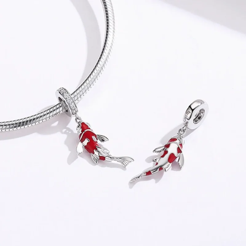 (bilde for) Pandora Style Lucky Koi Dangle - BSC085 - Vis 4