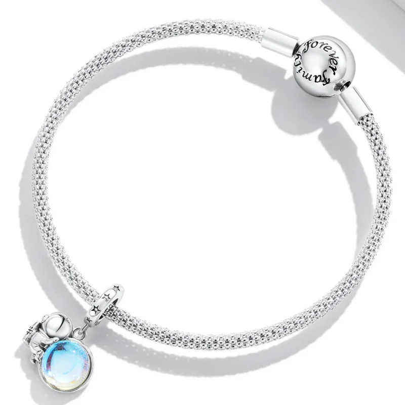(bilde for) Pandora Style Lunar Astronaut Dangle - BSC581 - Vis 3