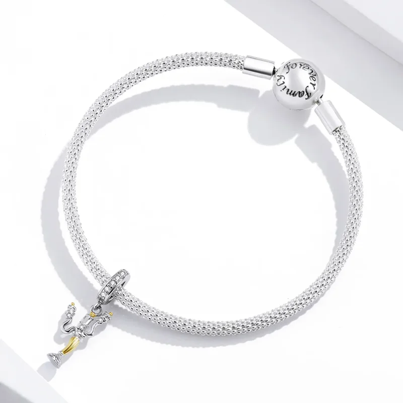 (bilde for) Pandora Style Magic Candlestick Dingle - BSC319 - Vis 3