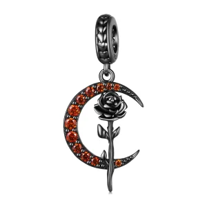 (bilde for) Pandora Style Moon Rose Dangle - SCC2384
