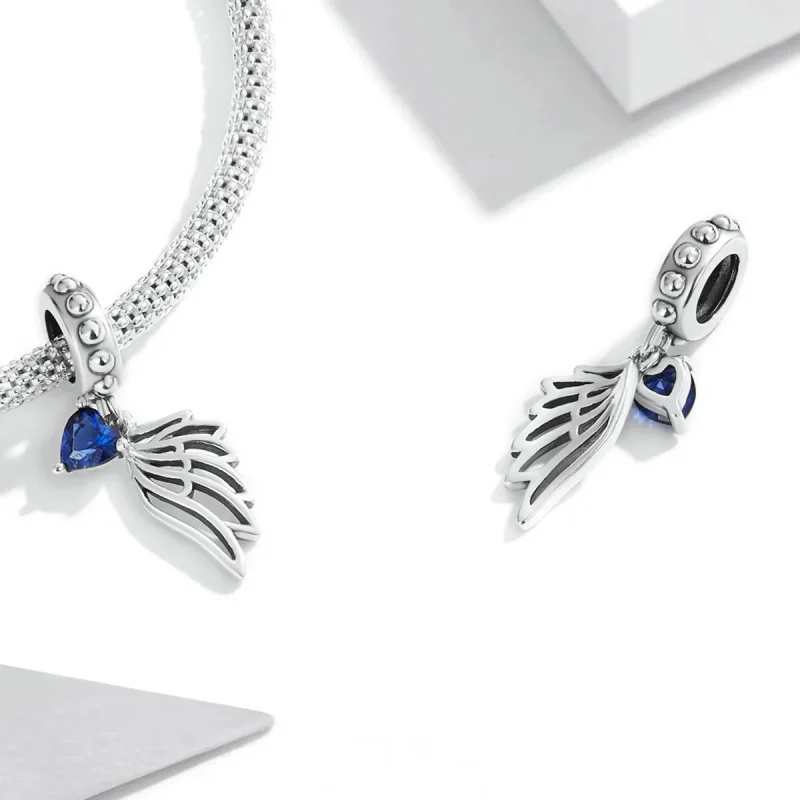 (bilde for) Pandora Style Openwork Out Wings Dingle - SCC2071 - Vis 4