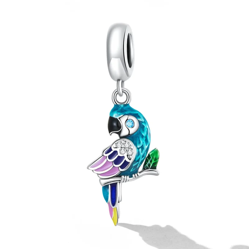 (bilde for) Pandora Style Parrot Dangle - SCC2271 - Vis 2