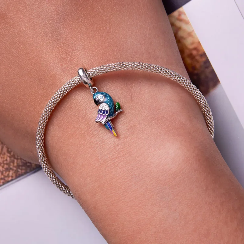 (bilde for) Pandora Style Parrot Dangle - SCC2271 - Vis 6