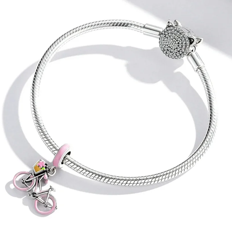 (bilde for) Pandora Style Pink Sykkel Dangle - SCC1975 - Vis 3