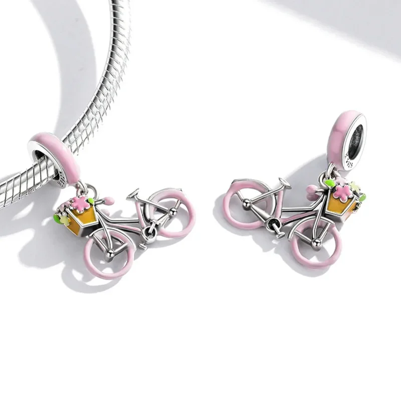 (bilde for) Pandora Style Pink Sykkel Dangle - SCC1975 - Vis 4