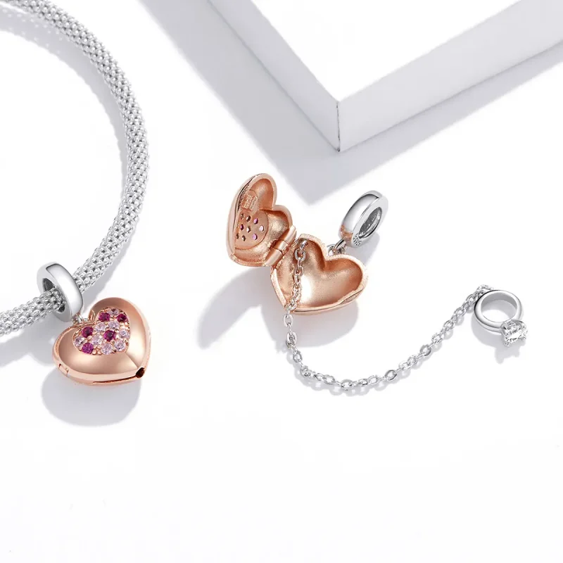 (bilde for) Pandora Style Promise of Love Dangle - BSC396 - Vis 4