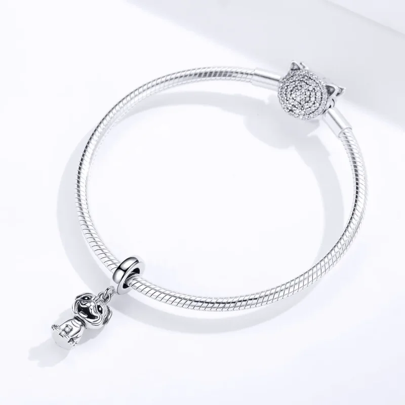 (bilde for) Pandora Style Pug Dangle - SCC1320 - Vis 3