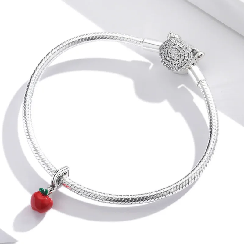 (bilde for) Pandora Style Red Apple Dingle - SCC1913 - Vis 3