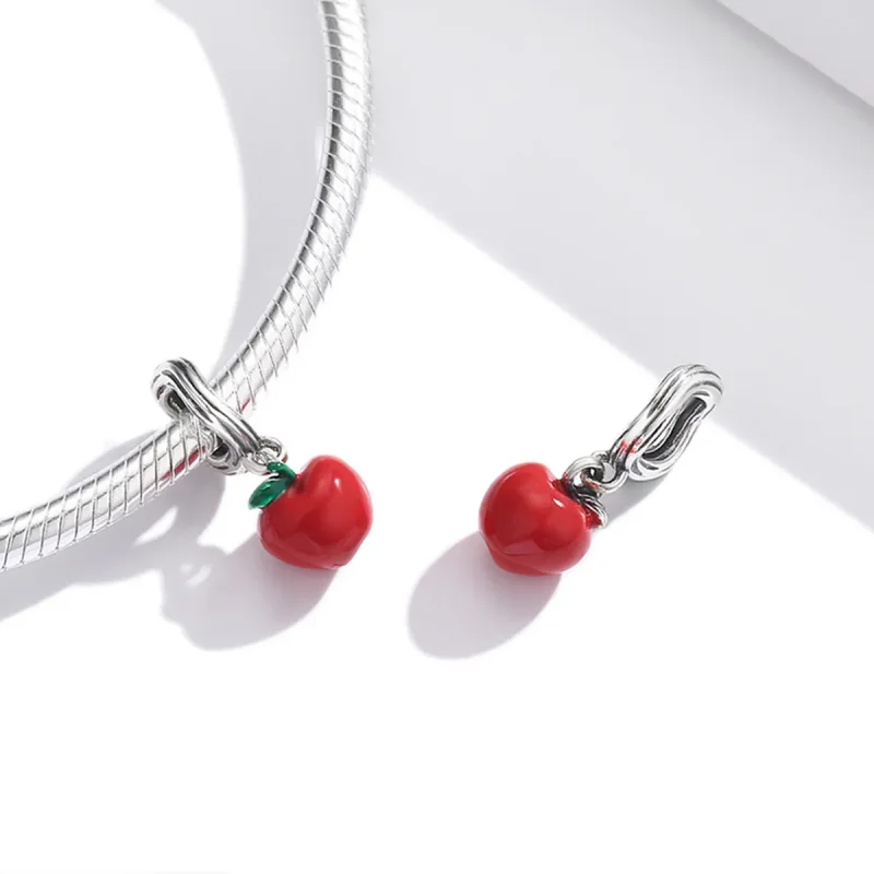 (bilde for) Pandora Style Red Apple Dingle - SCC1913 - Vis 4
