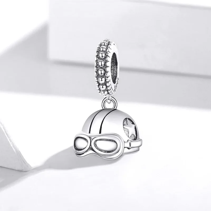 (bilde for) Pandora Style Retro Hjelm Dangle - SCC1711 - Vis 2