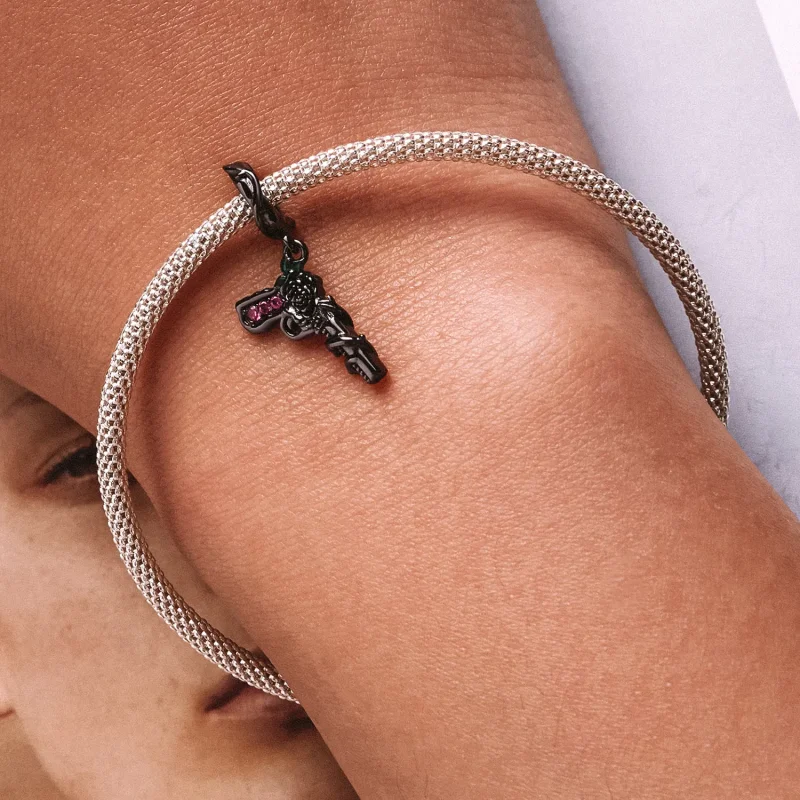 (bilde for) Pandora Style Rose Pistol Dangle - SCC2241 - Vis 6