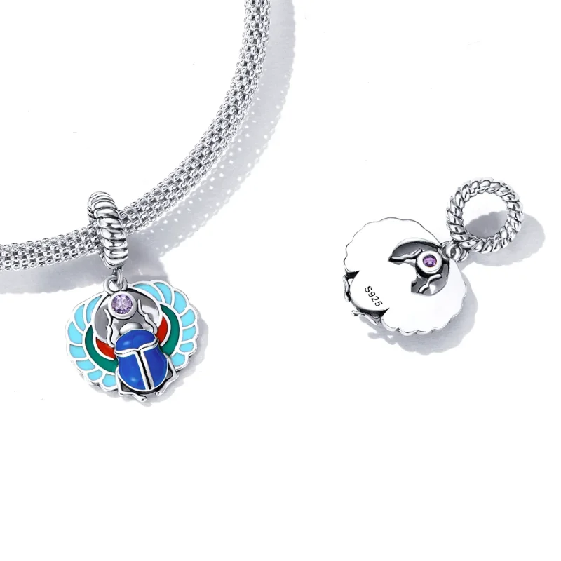 (bilde for) Pandora Style Scarab Dangle - SCC2255 - Vis 4