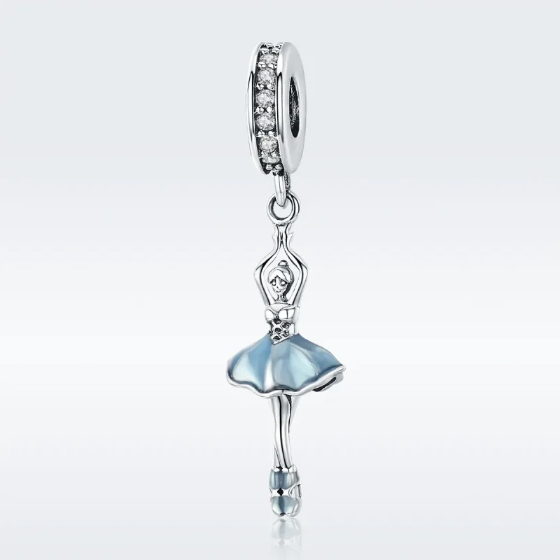 (bilde for) Pandora Style Silver Ballerina Dangle - SCC514 - Vis 2